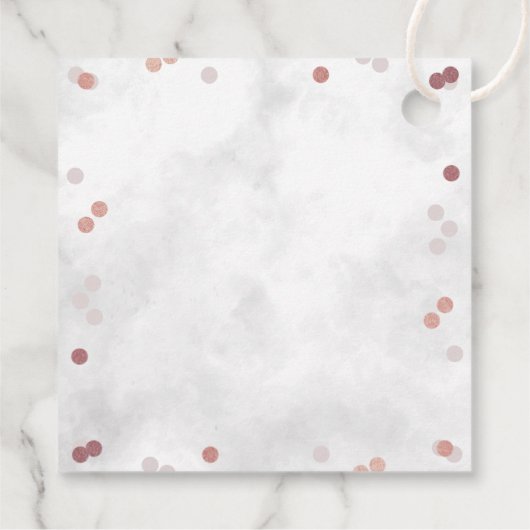 Little Snowflake Girls Winter Baby shower Bedankjes Labels (Achterkant)