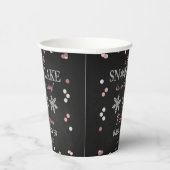 Little Snowflake Girls Winter Baby shower Papieren Bekers (Rechts)