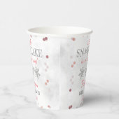 Little Snowflake Girls Winter Baby shower Papieren Bekers (Rechts)