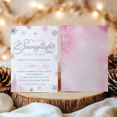 Little Snowflake is op weg naar het Winter Baby sh Kaart