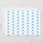 Little Snowflake Kids Birthday Invitation Kaart (Achterkant)