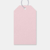 Little Snowflake Pink Baby Shower Cadeaulabel (Achterkant)