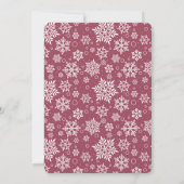 Little Snowflake Plum Chalkboard Baby shower Kaart (Achterkant)