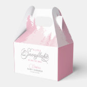 Little Snowflake Winter Baby shower Bedankdoosjes (Voorkant Zijde)