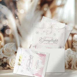 Little Snowflake Winter Baby Shower  Bedankzakje