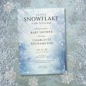 Little Snowflake Winter Baby shower Kaart