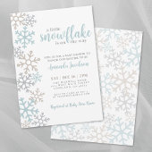 Little Snowflake Winter Baby Shower Kaart