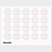 Little Snowflake Winter Baby shower Ronde Sticker (Vel)