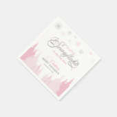 Little Snowflake Winter Baby shower servetten (Hoek)