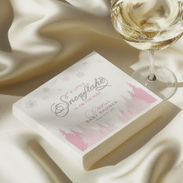 Little Snowflake Winter Baby shower servetten