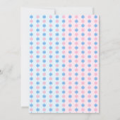 Little Snowflake Winter Gender onthulling Kaart (Achterkant)