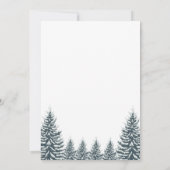 Little Snowflake Winter Wonderland Baby shower Kaart (Achterkant)