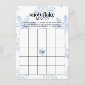 Little Snowflake Wintery Baby shower Bingo spel Informatiekaartje (Voorkant)