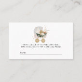 Little Snowflakes Baby shower Luier Raffle Ticket (Voorkant)