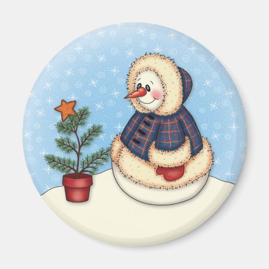 "Little Snowgirl" Magneet (Voorkant)