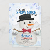 Little Snowman Birthday Kaart