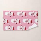 Little Snowman Kerstmis Bad Handdoek (Handdoek)