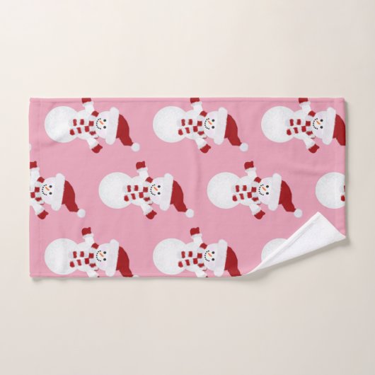 Little Snowman Kerstmis Bad Handdoek (Handdoek)