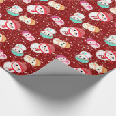 Little Snowman Red Cadeaupapier (Hoek)