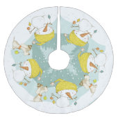 Little Snowman Tree Skirt Kerstboom Rok (Voorkant)