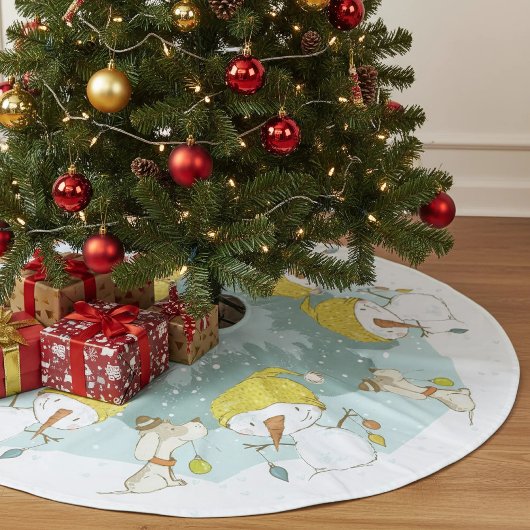 Little Snowman Tree Skirt Kerstboom Rok
