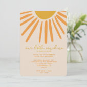 LITTLE SONSHINE PARTY INVITE KAART (Staand voorkant)