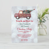 Little Speelgoed Truck Merry Kerstparty Kaart (Staand voorkant)
