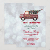 Little Speelgoed Truck Merry Kerstparty Kaart (Voorkant / Achterkant)