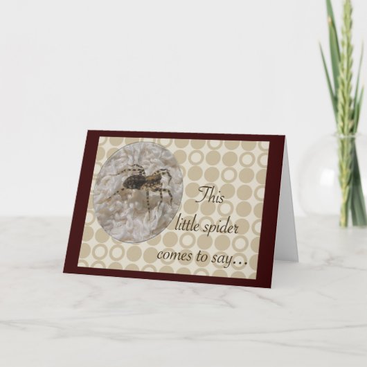 Little Spider Birthday Kaart (Voorkant)