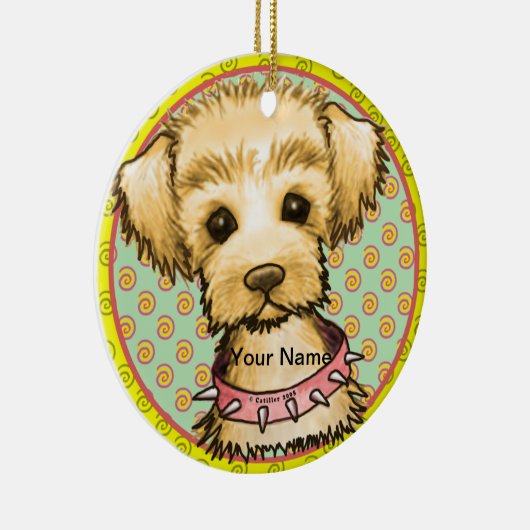 Little Spike Dog Keramisch Ornament (Rechts)