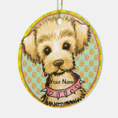 Little Spike Dog Keramisch Ornament (Links)