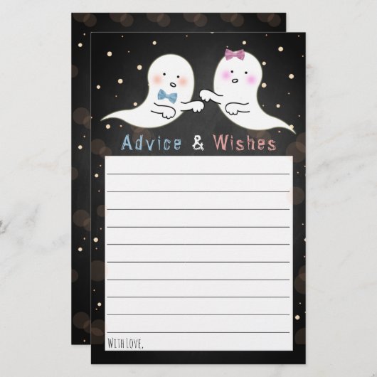 Little Spirit Halloween geslacht onthulling feest  (Voorkant / Achterkant)