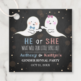 Little Spirit Halloween Ghosts Gender Reopenbaart  Bedankjes Labels