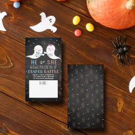 Little Spirit Halloween Ghosts Gender Reopenbaart  Informatiekaartje