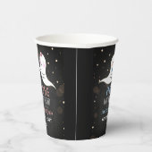 Little Spirit Halloween Ghosts Gender Reopenbaart  Papieren Bekers (Rechts)