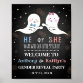 Little Spirit Halloween Ghosts Gender Reopenbaart  Poster (Voorkant)