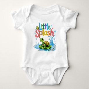 Little Splash Crayon Style Turtle Romper