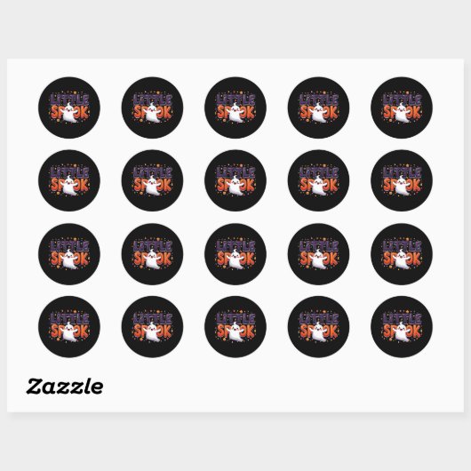 Little Spook Cute Halloween Creative Style Ronde Sticker (Vel)