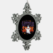 Little Spook Cute Halloween Creative Style Tin Sneeuwvlok Ornament (Links)