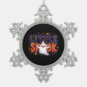 Little Spook Cute Halloween Creative Style Tin Sneeuwvlok Ornament (Voorkant)