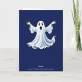 Little Spooky Ghost - Halloween 11 - Fan Fun Kaart (Achterkant)