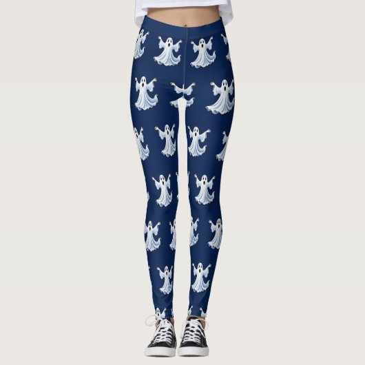 Little Spooky Ghost - Halloween 11 - Fan Fun Leggings (Voorkant)