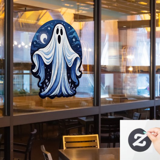 Little Spooky Ghost - Halloween 16 - Fan Fun Raamsticker (Restaurant Raam)