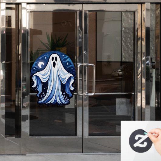 Little Spooky Ghost - Halloween 16 - Fan Fun Raamsticker (Kantoordeur)