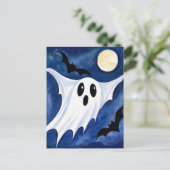 Little Spooky Ghost - Halloween 7 - Fan Fun Briefkaart (Staand voorkant)
