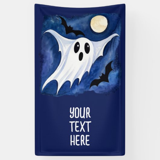 Little Spooky Ghost - Halloween 7 - Fan Fun Spandoek (Verticaal)