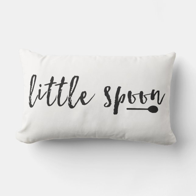 Little Spoon Typography Pillow Buitenkussen (Voorkant)