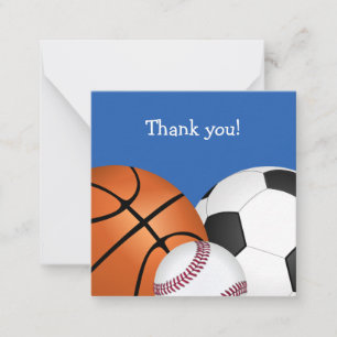Little Sports Ball Bedankt voor je briefkaart