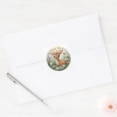 Little Spotted Deer Woodland Verjaardag Stickers - (Envelop)