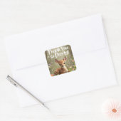 Little Spotted Deer Woodland Verjaardag Stickers - (Envelop)
